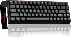 AULA WIN68 HE 65% Wired Hall Effect Magnetic Gaming Keyboard (Graywood Magnetic Switches / 8000Hz Polling Rate / 0.01mm Rapid Trigger / Adjustable Actuation / South-Facing RGB / Hot-Swappable)