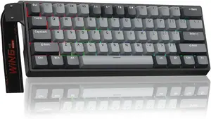 AULA WIN60 HE Pro 60% Wired Hall Effect Magnetic Gaming Keyboard (Meteor Magnetic Switches / 8000Hz Polling Rate / 4K Scanning / 0.02mm Rapid Trigger / 0.2ms Latency / South-Facing RGB / Hot-Swappable)