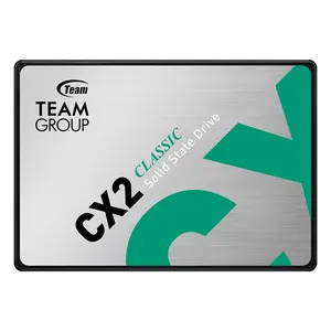 TEAMGROUP CX2 256GB 2.5" SATA III Internal Solid State Drive – T253X6256G0C101 (SATA 6Gb/s / 3D NAND Flash / Read Up to 520MB/s / Write Up to 430MB/s / SLC Caching / Shock-Resistant)