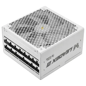 Super Flower Leadex III Gold 850W 80 PLUS & Cybenetics Gold Fully Modular ATX 3.1 & PCIe 5.1 Power Supply – White – SF-850F14GE (Native 12V-2x6 Cable / 100% Japanese 105°C Capacitors / 140mm FDB Fan with Zero-RPM ECO Mode / Ultra-Flexible White Ribbo