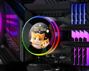 ID-Cooling SL360 V2 Black | 360mm AIO | 2.1" LCD Display | ARGB Fans | LGA2066 Compatible