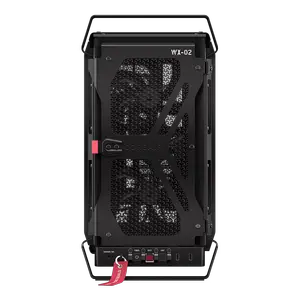 CORSAIR WARTHOG RS Performance Mid-Tower Case (Noir/Black) | Ruggedized Steel Construction with Integrated Carry Handles, 2x RS200 + 1x RS120 PWM Fans, InfiniRail™ System & BTF Motherboard Support