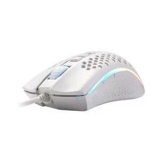 Redragon Storm Honeycomb M808W-RGB White | 7-button RGB gaming mouse with Honeycomb shell design