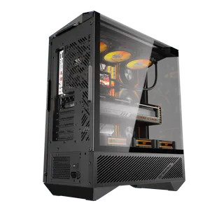 DARKFLASH DY460 ATX PC Case Black