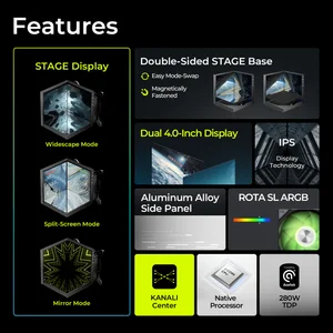 TRYX STAGE 360 ARGB All-in-One Liquid CPU Cooler | Dual 4.0" IPS Displays