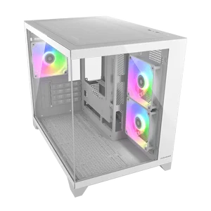 Cougar FV150 Mini Black & White | Dual Chamber | Reverse Connector MB | 400mm GPU | 360mm AIO