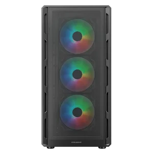 Cougar Airface Pure RGB Compact ATX Mid Tower Black | ARGB | Mesh Front | Tempered Glass