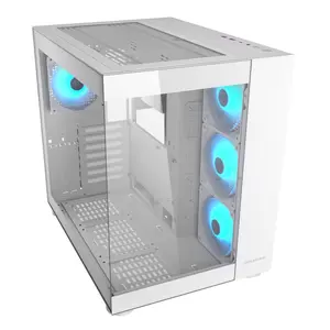 Cougar FV150 RGB Mid Tower Black | Dual Chamber | 400mm GPU | 360mm AIO | ARGB | Type-C