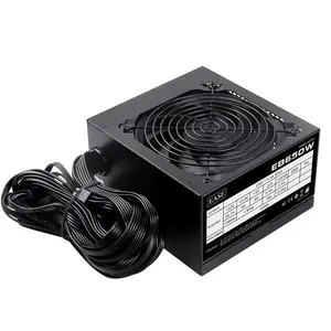 Ease EB650 650W 80 Plus Bronze Power Supply | Active PFC, SMD DC-to-DC Circuit, 120mm Silent Fan & Black Flat Cables