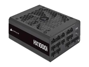 CORSAIR HX1000i 1000W Fully Modular 80 PLUS Platinum Digital Power Supply (UK Plug) | ATX 3.1 & PCIe 5.1 Ready, Native 12V-2x6 GPU Cable, iCUE Digital Control, Zero RPM Mode & 100% Japanese Capacitors
