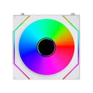 LIAN LI UNI FAN SL-INF Reverse  120mm ARGB PWM PC Cooling Fan 3-Pack with L-Wireless Controller | Dual-Sided Frame Design, 2.4 GHz L-Wireless Sync & Motherboard Dual-Mode Control, Triple-Zone Infinity Mirror RGB & FDB Bearing