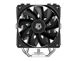 ID-COOLING SE-214-XT V2 Plus Dual Fan CPU Air Cooler (Black Edition) | Model: SE-214-XT V2 PLUS, 220W TDP Thermal Dissipation, Push-Pull Dual 120mm PWM Fans (AS-120-K V2 × 2), 4x Ф6mm Direct-Touch Copper Heatpipes (H.D.T. Architecture)