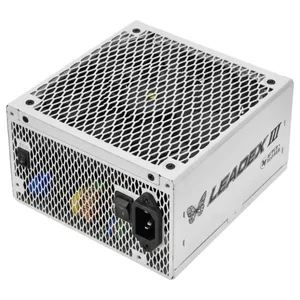 Super Flower Leadex III Gold 850W 80 PLUS & Cybenetics Gold Fully Modular ATX 3.1 & PCIe 5.1 Power Supply – White – SF-850F14GE (Native 12V-2x6 Cable / 100% Japanese 105°C Capacitors / 140mm FDB Fan with Zero-RPM ECO Mode / Ultra-Flexible White Ribbo