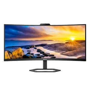 Philips 34E1C5600HE 34" Curved UltraWide Monitor | Built in 5MP Windows Hello Webcam and USB C