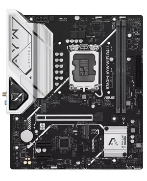 ASUS B760M-AYW WIFI Micro-ATX Motherboard | Intel LGA 1700, DDR5 8000MHz+ (OC), Dual PCIe 4.0 M.2, Wi-Fi 6 & Realtek 2.5Gb LAN