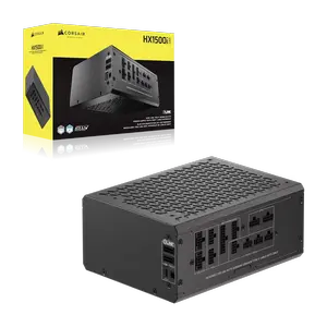 CORSAIR HX1500i SHIFT 1500W Fully Modular Cybenetics Platinum ATX 3.1 Digital Power Supply (UK Plug) | Side-Mounted Type-5 Connectors, Integrated iCUE LINK System Hub & Dual Native 12V-2x6 PCIe 5.1 Cables