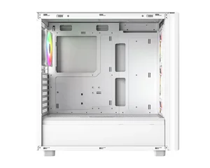 ID-COOLING WARE 510 ARGB WHITE ATX PC Case | Classic High-Airflow Mid-Tower, Tempered Glass, 4x Pre-Installed ARGB Fans & Dual 360mm Radiator Support