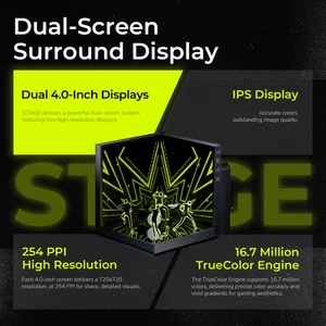 TRYX STAGE 360 ARGB All-in-One Liquid CPU Cooler | Dual 4.0" IPS Displays