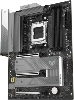 Sapphire NITRO+ B850A WIFI 7 — AMD AM5 | B850 | ATX | 12+2+1 Phase 55A VRM | DDR5-8000 | WiFi 7 | PCIe 5.0