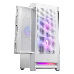 Cougar Duoface RGB Mid Tower Black | 2-Type Front Panels | Dual Chamber | ATX | ARGB