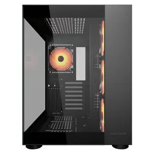 Cougar FV150 RGB Mid Tower Black | Dual Chamber | 400mm GPU | 360mm AIO | ARGB | Type-C