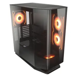 Cougar FV270 RGB Black | 4 Pre-Installed Fans | Mid Tower | Tempered Glass | ARGB