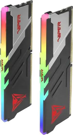 Patriot Viper Venom RGB 32GB (2x16GB) DDR5 6000MT/s CL30 Desktop Gaming Memory — Matte Black