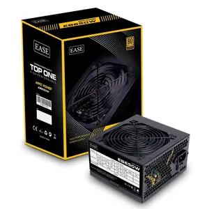 Ease EB650 650W 80 Plus Bronze Power Supply | Active PFC, SMD DC-to-DC Circuit, 120mm Silent Fan & Black Flat Cables