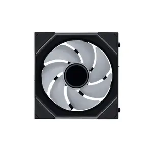 LIAN LI UNI FAN SL-INF Wireless 120mm ARGB PWM PC Cooling Fan 3-Pack with L-Wireless Controller (Black) | Cable-Free Interlocking Daisy-Chain System, 2.4 GHz L-Wireless Sync, Triple-Zone Infinity Mirror RGB & FDB Bearings
