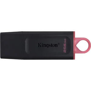 Kingston 256GB DataTraveler Exodia USB 3.2 Gen 1 Flash Drive (Black / Pink Loop) | Model: DTX/256GB, High-Speed USB 3.2 Type-A, Protective Cap Design, Keyring Loop & Multi-OS Compatibility