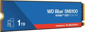 Western Digital WD Blue SN5100 1TB PCIe Gen4 NVMe M.2 2280 Internal Solid State Drive | Model: WDS100T5B0E-00CPE0, PCIe 4.0 x4 Interface, High-Speed Read/Write Performance, Western Digital nCache 4.0 Technology & Dashboard Management