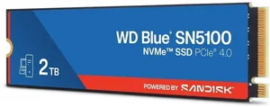 Western Digital WD Blue SN5100 2TB PCIe Gen4 NVMe M.2 2280 Internal Solid State Drive | PCIe 4.0 x4 Interface, High-Speed Read/Write Performance, Western Digital nCache 4.0 Technology & Dashboard Management