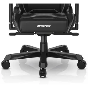 DXRacer Master Series Premium Ergonomic Executive Gaming Chair (Size XL / All Black) | Model: GC/XLMF24LTA/N (DMC-I233S-N), Premium Microfiber Leatherette & Cold-Cure Foam, Integrated 4D Rotary Lumbar Support, Rail-Mounted Adjustable Slow-Rebound Mem