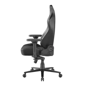 DXRacer Martian Series Luxury Ergonomic Gaming Chair (Size XL / All Black) | Model: GC/XLMT24LTA/N, Spacecraft-Inspired Full Aluminum Back Spine & Skeleton, Premium Breathable Leatherette & Cold-Cure Foam, Integrated Adaptive Dynamic Lumbar Support, 