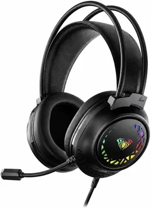 AULA S611 USB Wired Gaming Headset with RGB Lighting