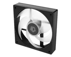 ID-COOLING AS-120-K Trio High-Performance 120mm PWM Case & Radiator Fans (3-Pack / All Black) | 3x 120mm PWM Fans, Wide 300–2000 RPM Dynamic Speed Range, High Static Pressure 1.94 mmH₂O & 58.0 CFM Airflow, Quiet Long-Life Hydraulic Bearing, Integrate