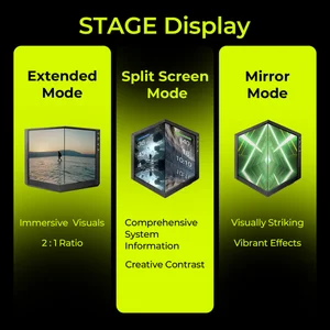 TRYX STAGE 360 ARGB All-in-One Liquid CPU Cooler | Dual 4.0" IPS Displays