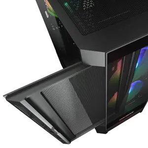 Cougar Duoface RGB Mid Tower Black | 2-Type Front Panels | Dual Chamber | ATX | ARGB