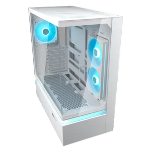 Cougar CFV235 Series Mid Tower White | Float-In Form Flow-In Function | ARGB