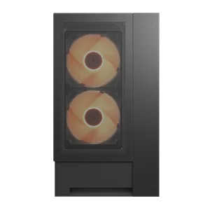 Cougar OmnyX Omni-Directional PC Case Black | 360° Tempered Glass | ARGB | Unique Omni Design