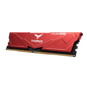 TEAMGROUP T-Force Vulcan 64GB (2x32GB) DDR5 6000MHz CL38 Desktop Gaming Memory — Red