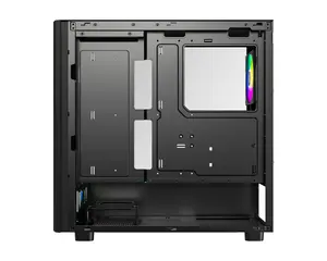ID-COOLING WARE 510 ARGB BLACK ATX PC Case | Classic High-Airflow Mid-Tower, Tempered Glass, 4x Pre-Installed ARGB Fans & Dual 360mm Radiator Support