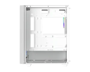 ID-COOLING WARE 310 ARGB WHITE Micro-ATX PC Case | High-Airflow Mesh Front, Tempered Glass Side Panel, 3x Pre-Installed ARGB Fans & 240mm/280mm Radiator Support