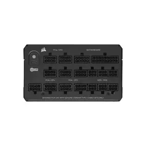 CORSAIR HX1500i SHIFT 1500W Fully Modular Cybenetics Platinum ATX 3.1 Digital Power Supply (UK Plug) | Side-Mounted Type-5 Connectors, Integrated iCUE LINK System Hub & Dual Native 12V-2x6 PCIe 5.1 Cables