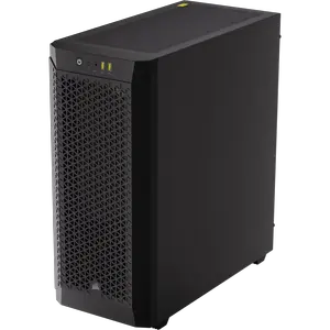CORSAIR 480T RGB Airflow Tempered Glass Mid-Tower PC Case (Black) | High-Airflow Perforated Steel Front Panel, 3x Pre-Installed AR120 ARGB PWM Fans & Tool-Free Tempered Glass Window