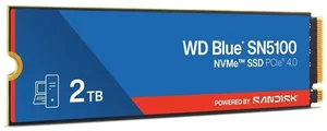 Western Digital WD Blue SN5100 2TB PCIe Gen4 NVMe M.2 2280 Internal Solid State Drive | PCIe 4.0 x4 Interface, High-Speed Read/Write Performance, Western Digital nCache 4.0 Technology & Dashboard Management