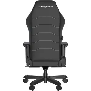 DXRacer Master Series Premium Ergonomic Executive Gaming Chair (Size XL / All Black) | Model: GC/XLMF24LTA/N (DMC-I233S-N), Premium Microfiber Leatherette & Cold-Cure Foam, Integrated 4D Rotary Lumbar Support, Rail-Mounted Adjustable Slow-Rebound Mem