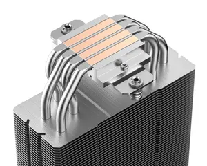 ID-COOLING SE-214-XT DF CPU Air Cooler (Black Edition) | Model: SE-214-XT DF, 180W TDP Thermal Dissipation, 4x Ф6mm Direct-Touch Copper Heatpipes, 120mm High-Airflow PWM Fan, Microwave Fin Design with Stealth Top Cover, 100% RAM Clearance, Multi-Plat