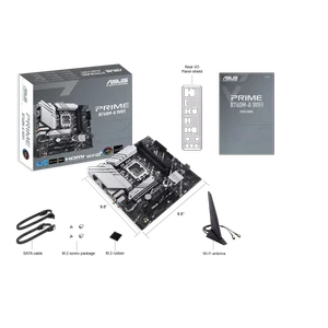 ASUS PRIME B760M-A WIFI Intel® LGA 1700 Micro-ATX Motherboard | DDR5, Wi-Fi 6, Dual M.2 NVMe & 2.5GbE