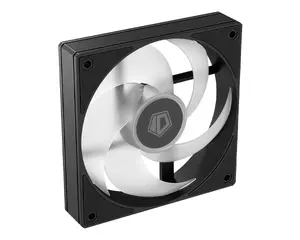 ID-COOLING AS-120-K Trio High-Performance 120mm PWM Case & Radiator Fans (3-Pack / All Black) | 3x 120mm PWM Fans, Wide 300–2000 RPM Dynamic Speed Range, High Static Pressure 1.94 mmH₂O & 58.0 CFM Airflow, Quiet Long-Life Hydraulic Bearing, Integrate